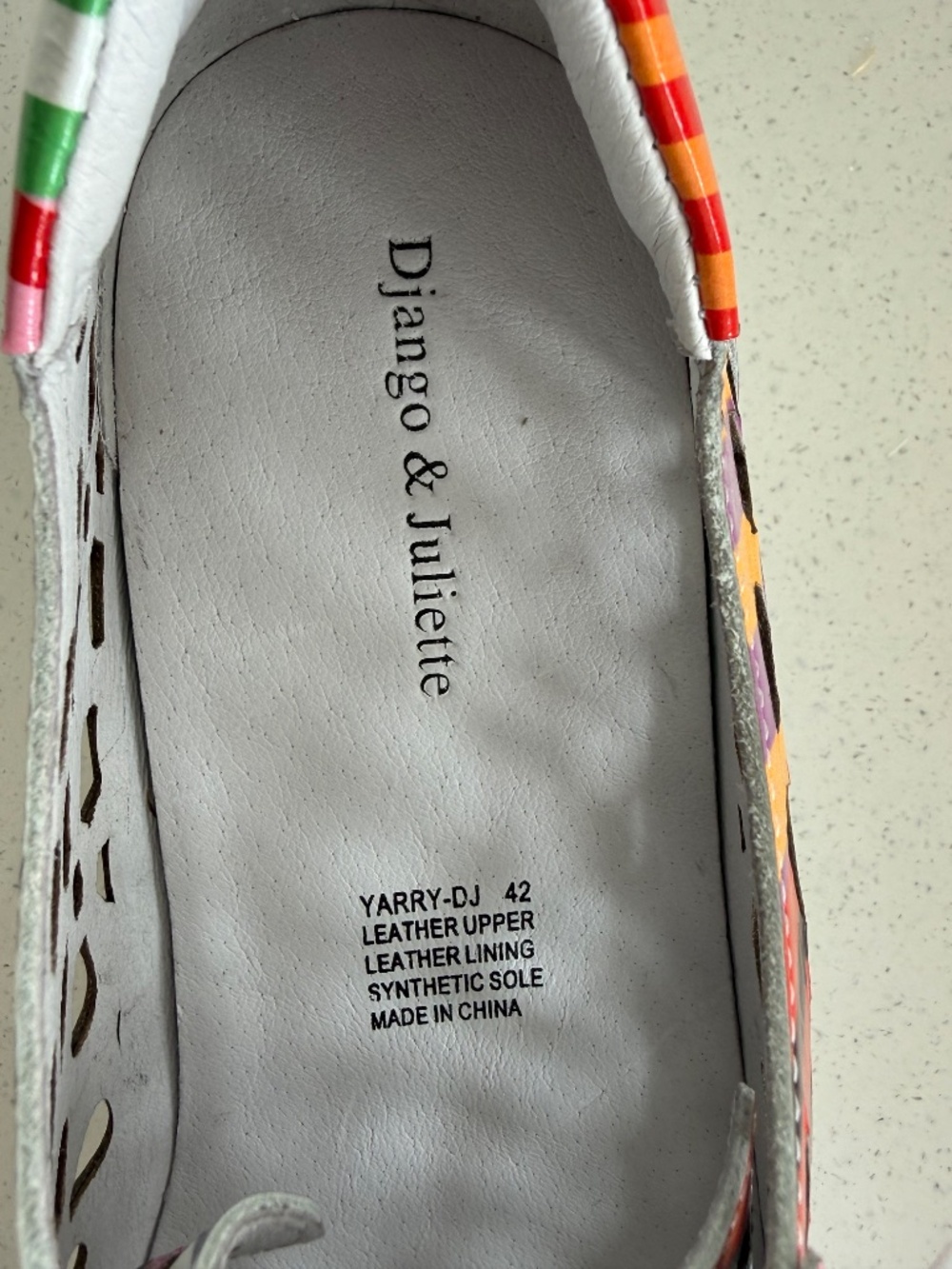 NWT Django & Juliette Yarry-DJ Leather Sneakers EU 42 Colourful Patent Lace Up - Picture 2 of 10